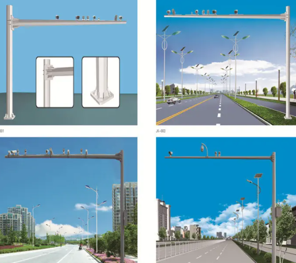 交通電子警察監(jiān)控桿有哪些類(lèi)型，如何識(shí)別？